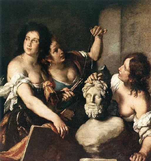 STROZZI, Bernardo Allegory of Arts oil painting picture